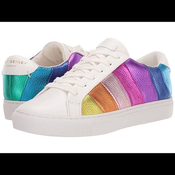 kurt geiger rainbow trainers